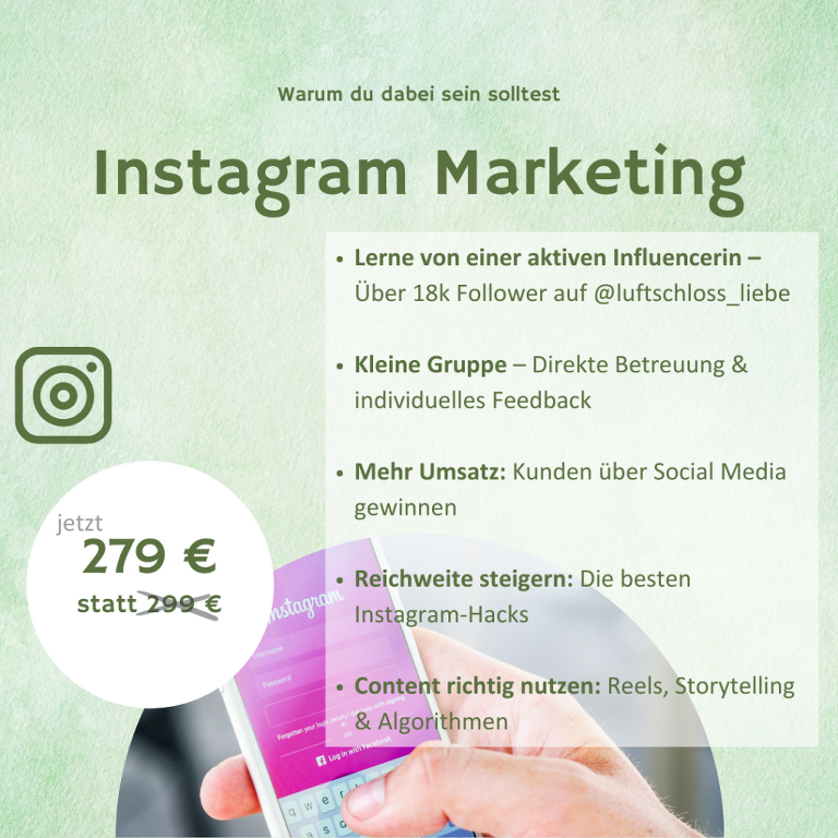 Instagram-Marketing für Fotografen – Lerne Reels, Storytelling & Strategien